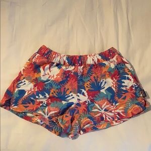 multi-colored Patagonia shorts